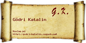 Gödri Katalin névjegykártya